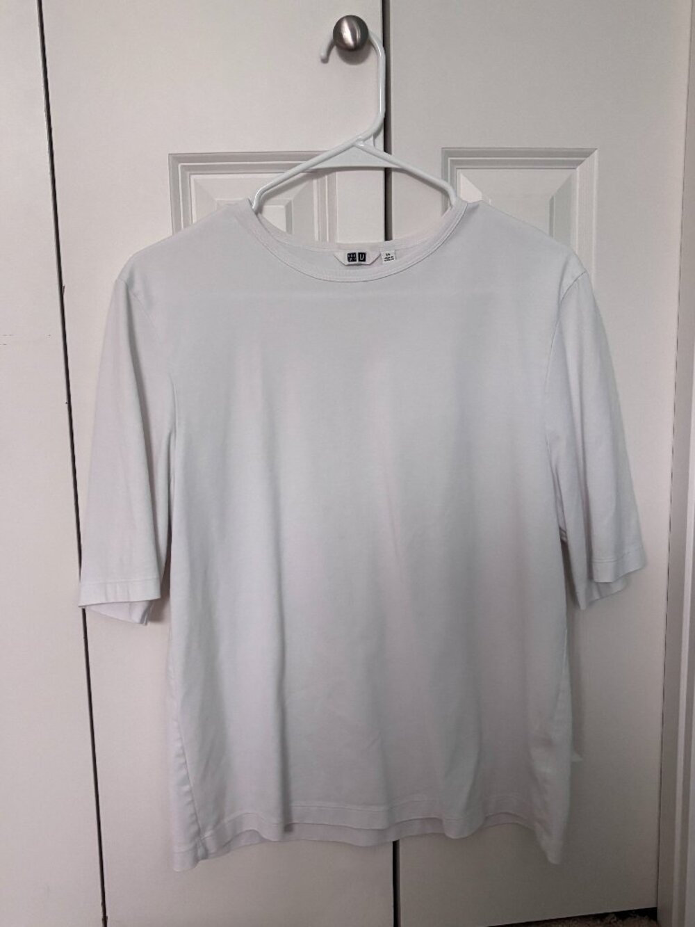 Uniqlo Women’s AIRism Cotton T-Shirt White XS Extra Small